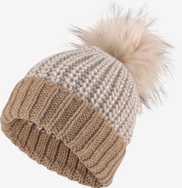 J. Jayz Beanie in Beige: front