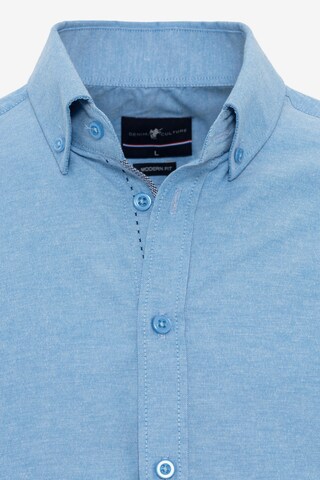 DENIM CULTURE Regular fit Button Up Shirt 'Aubrey' in Blue