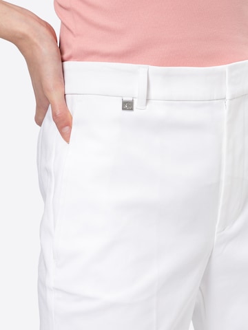 Lauren Ralph Lauren Slimfit Spodnie w kant 'LAKYTHIA' w kolorze biały