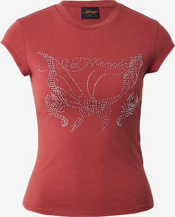 Ed Hardy - Camiseta en rojo: frente