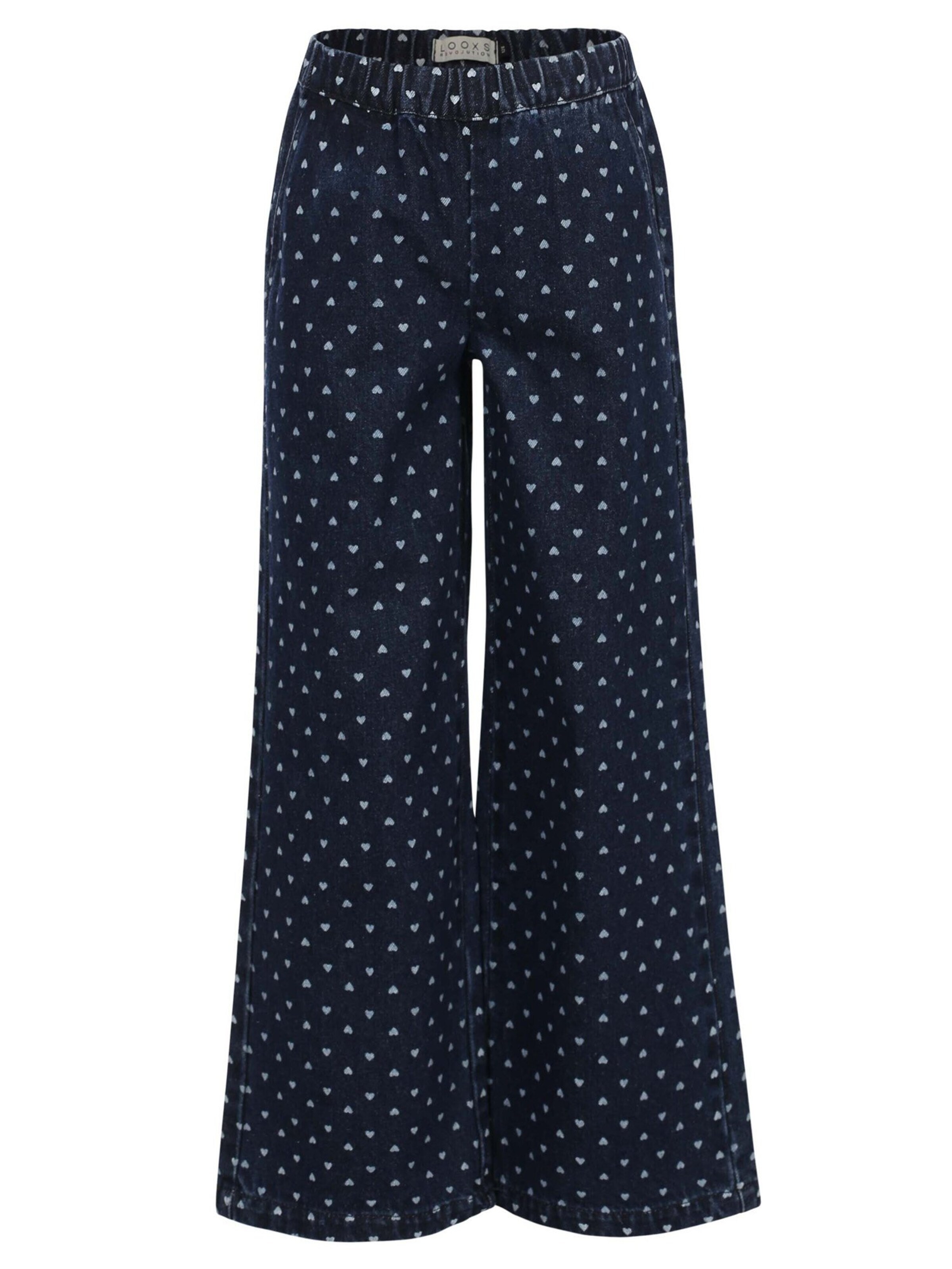 Looxs Revolution Wide leg Pants in Blue: front