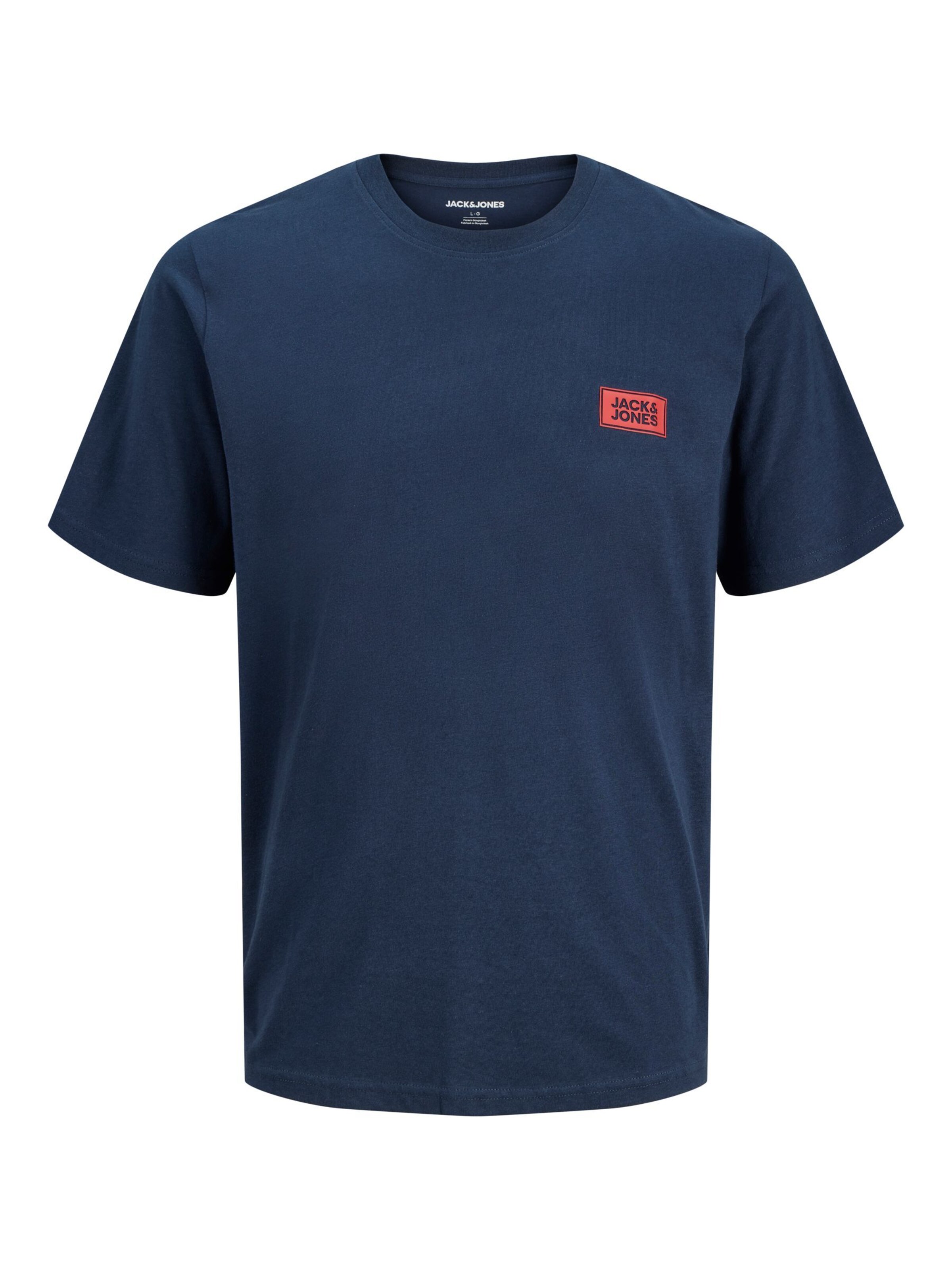 JACK & JONES T-Shirt 'JJRUSH' in Blau: Vorderseite