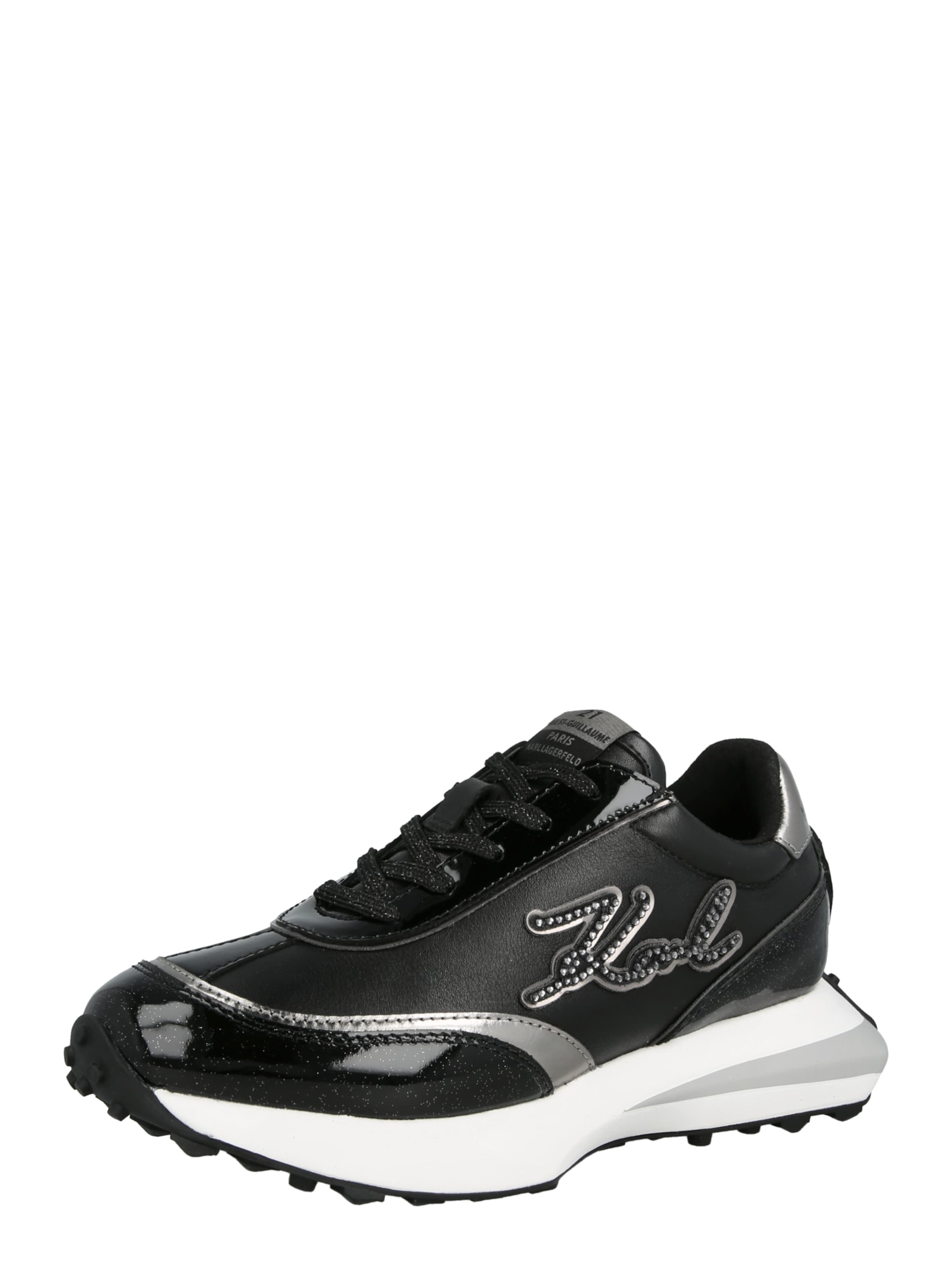 Karl Lagerfeld - Zapatillas deportivas bajas en negro: frente