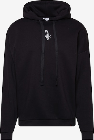 VIERVIERSweater majica 'Fine' - crna boja: prednji dio