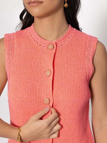 SASSYCLASSY Strickweste‌‌‌‌‌ in Orange