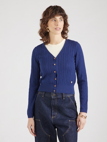 Blutsgeschwister - Casaco de malha 'Save the World' em azul: frente