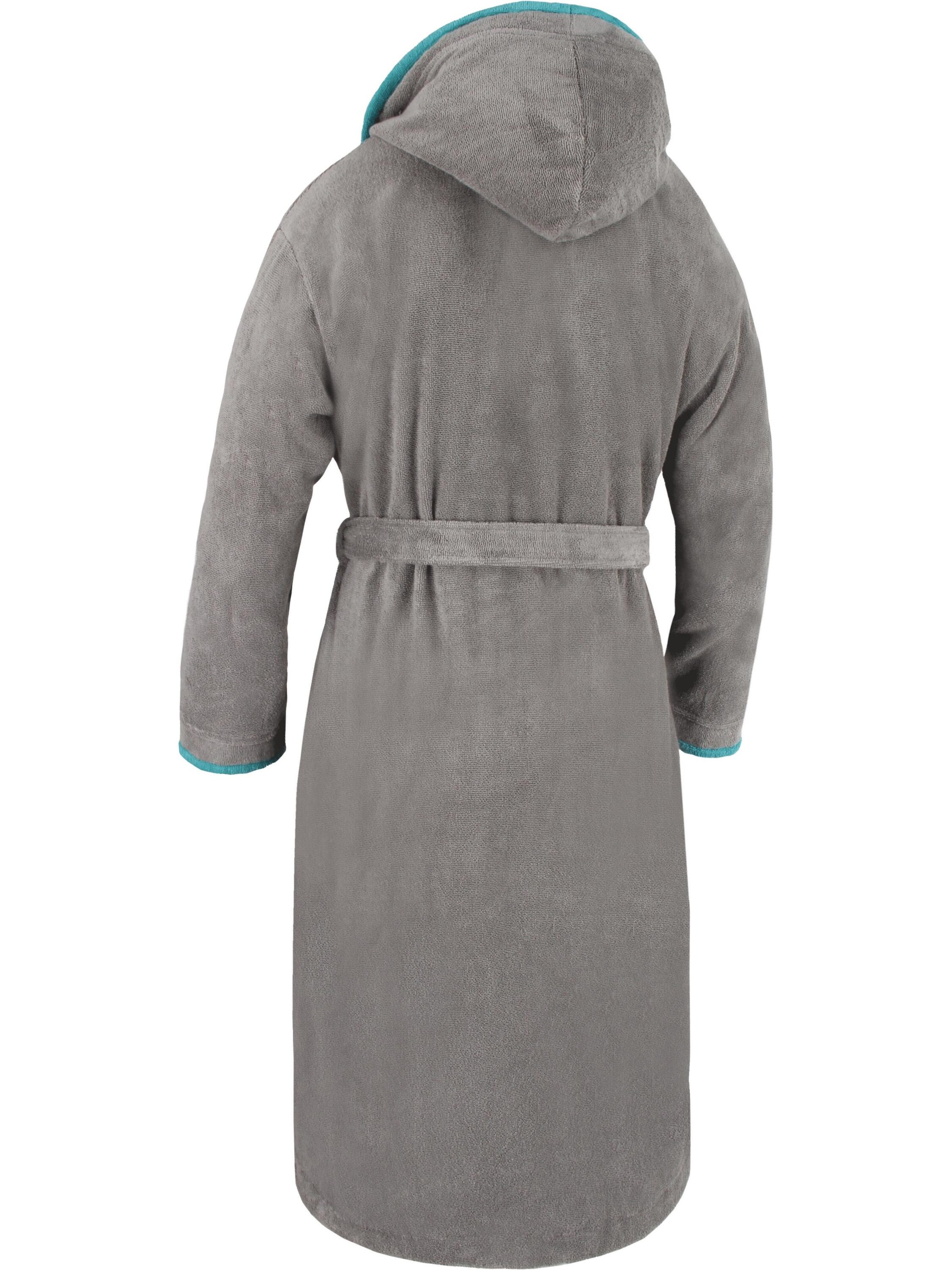 normani Long Bathrobe in Grey