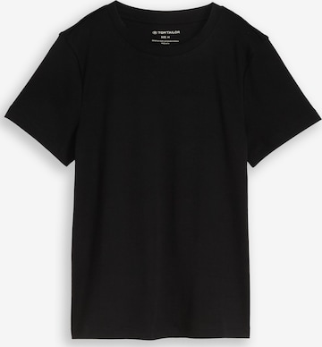 TOM TAILOR - Camiseta en negro: frente