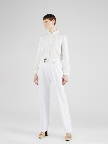Versace Jeans Couture regular Bukser med lægfolder i hvid