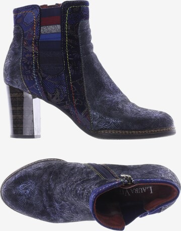 Laura Vita Dress Boots in 38 in Blue: front