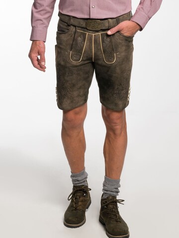 Regular Pantalon folklorique 'FCB - Elzach' SPIETH & WENSKY en marron : devant