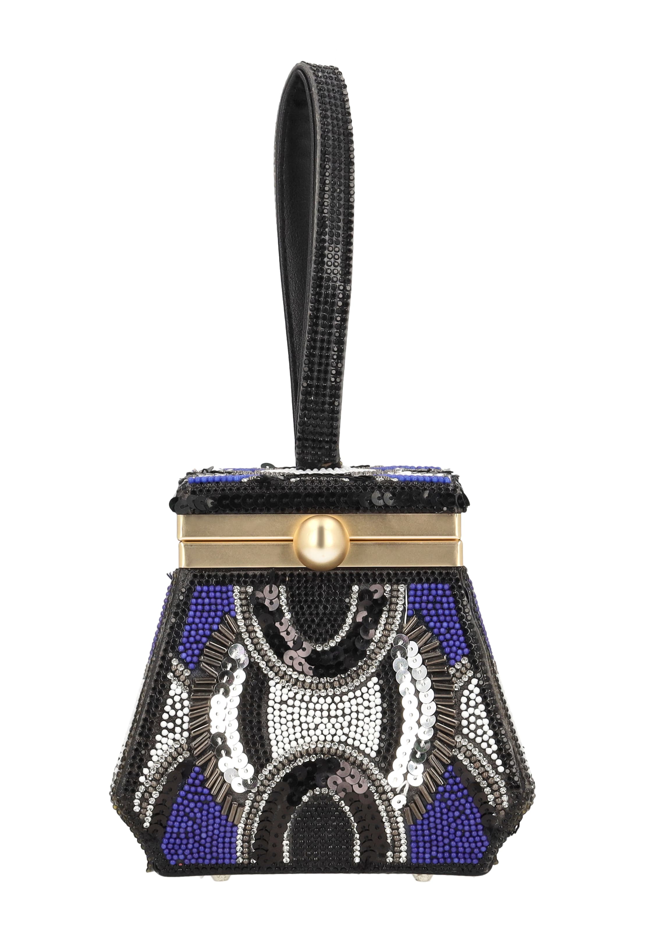 usha FESTIVAL - Bolso de noche en negro: frente