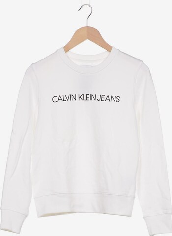 Calvin Klein Jeans Sweater XS in Weiß: predná strana