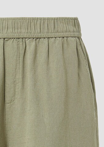 QS Loosefit Broek in Groen