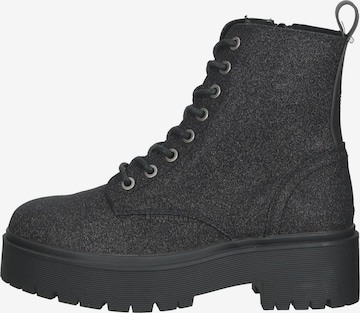 BULLBOXER Lace-Up Ankle Boots in Black