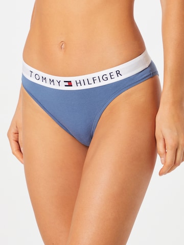 Slip de la Tommy Hilfiger Underwear pe albastru: față