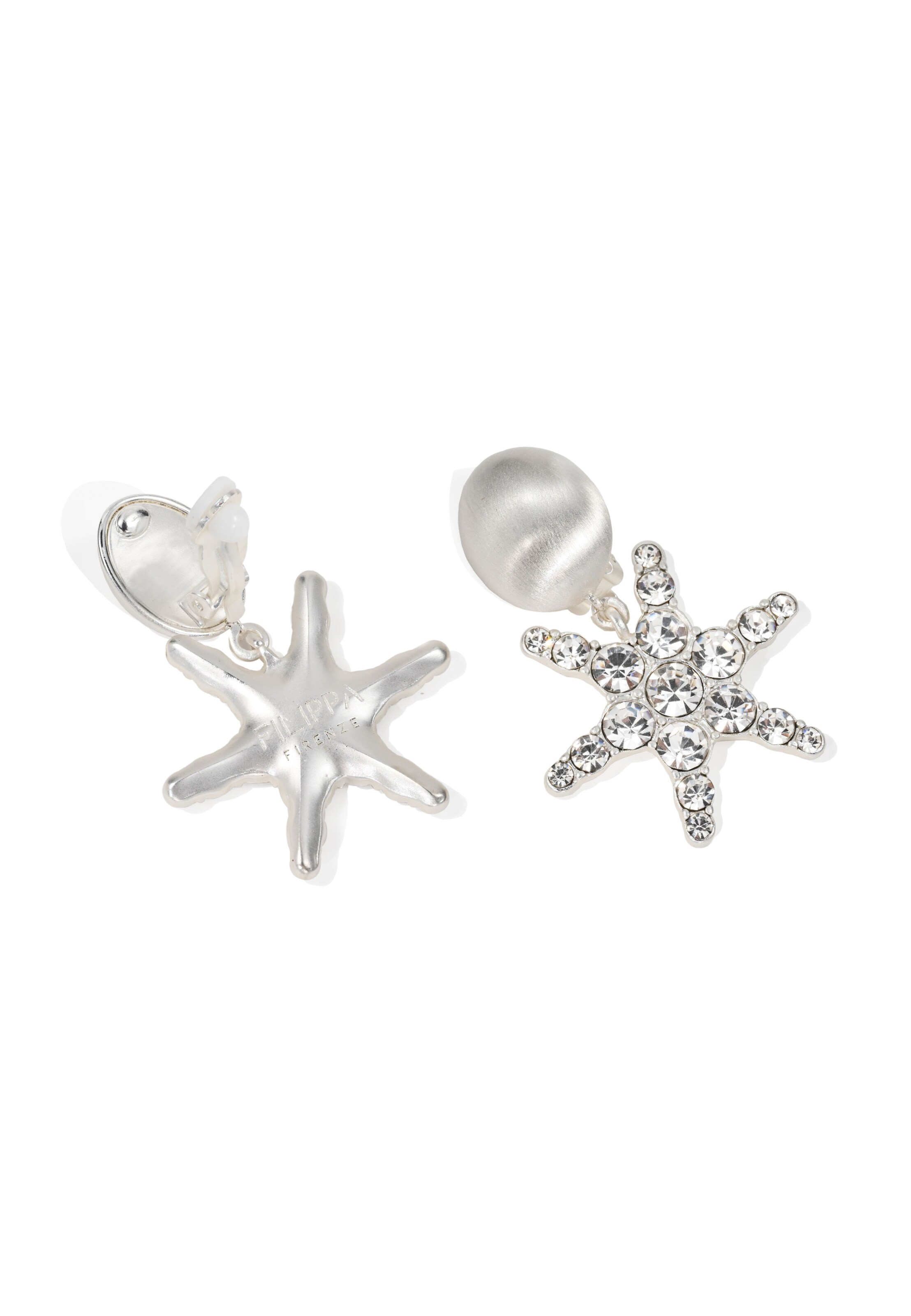 FILIPPA FIRENZE Earrings 'Stella Clips' in Silver