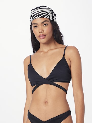 HOLLISTER Triangel Bikinitop in Zwart: voorkant