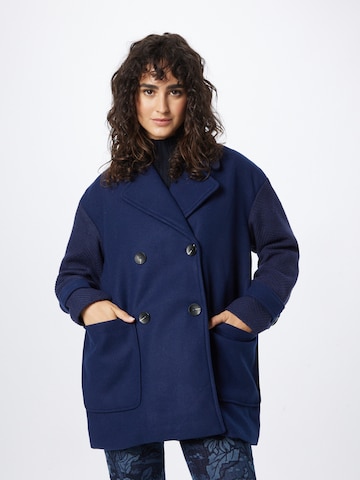Manteau mi-saison 'CHARLOTTA' ONLY en bleu : devant