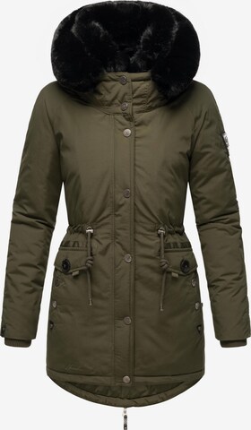 NAVAHOO Winterparka 'Sweety Deluxe' in Groen: voorkant