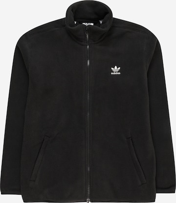 ADIDAS ORIGINALS Флисовая куртка 'Fleece' в Черный: спереди