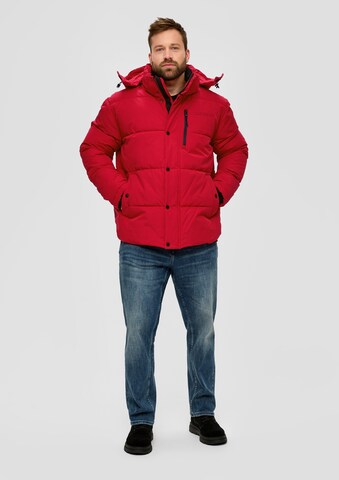 s.Oliver Men Big Sizes Winter Jacket in Red