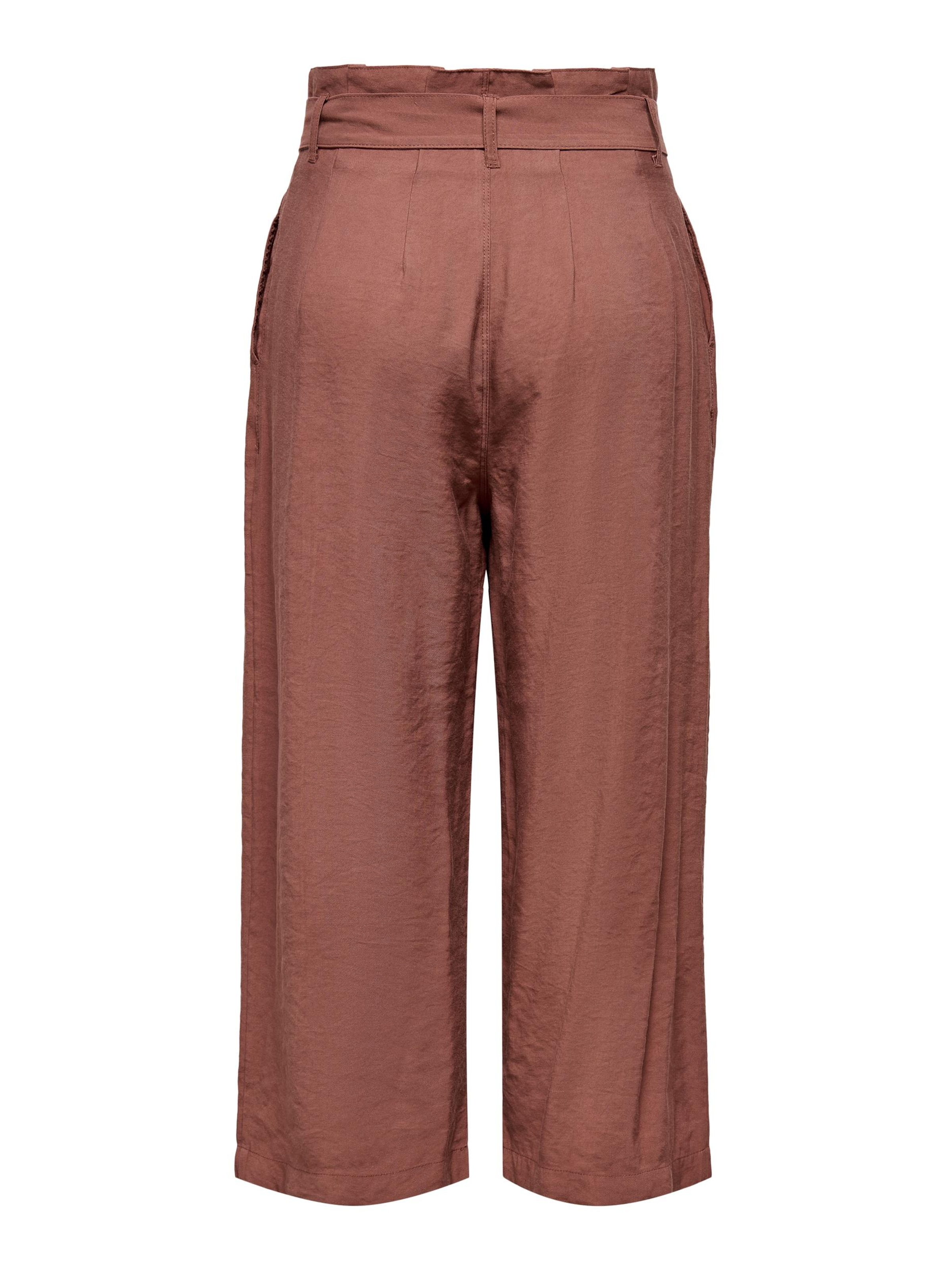 ONLY Wide leg Veckad byxa 'Aminta' i röd