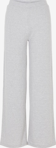 PIECES Wide leg Pants 'Molly' in Grey: front