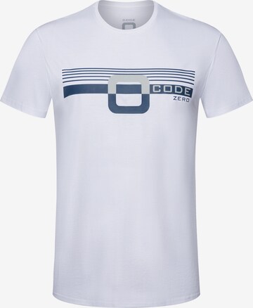 CODE-ZERO Shirt 'Horizon' in White: front
