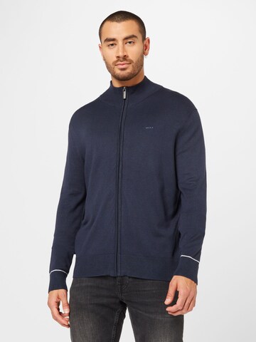 MEXX Strickjacke 'LIAM' in Blau: Vorderseite