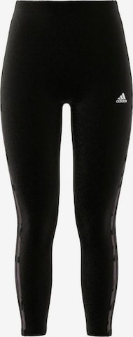 ADIDAS SPORTSWEAR Skinny Workout Pants in Black: front