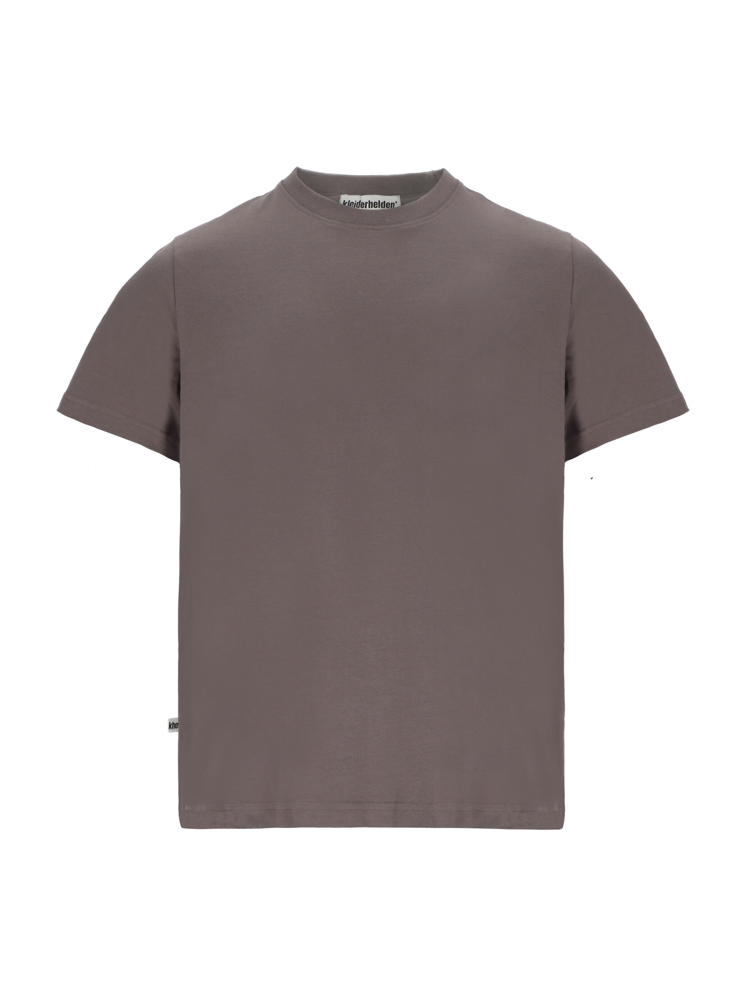 kleiderhelden Shirt 'kheTee Unisex, boxy fit, T-Shirt made from regenerative cotton' in Grey: front