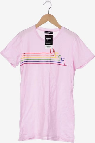 DIESEL T-Shirt S in Pink: predná strana
