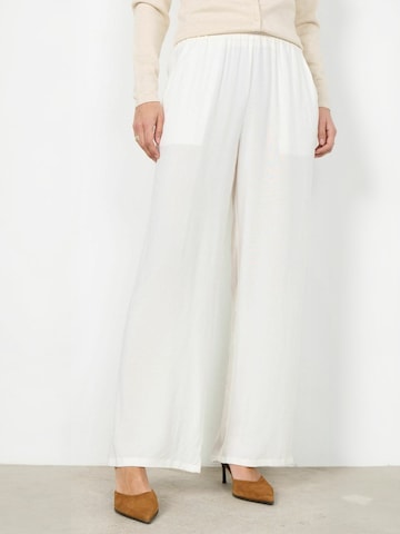 Soyaconcept - Pierna ancha Pantalón 'Radia' en blanco: frente