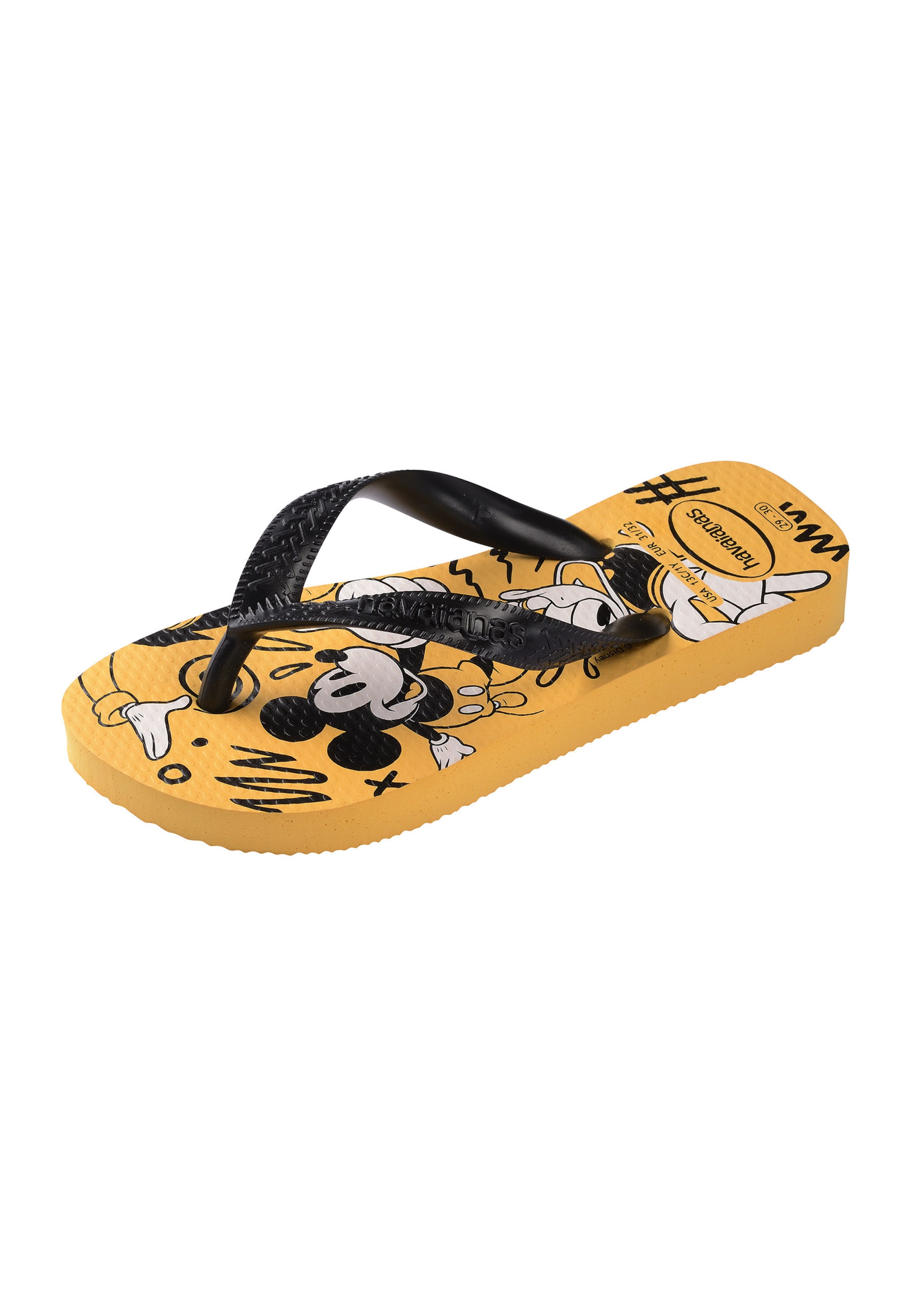 Chaussures ouvertes 'Disney' HAVAIANAS en jaune : devant