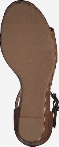 s.Oliver Strap sandal in Brown