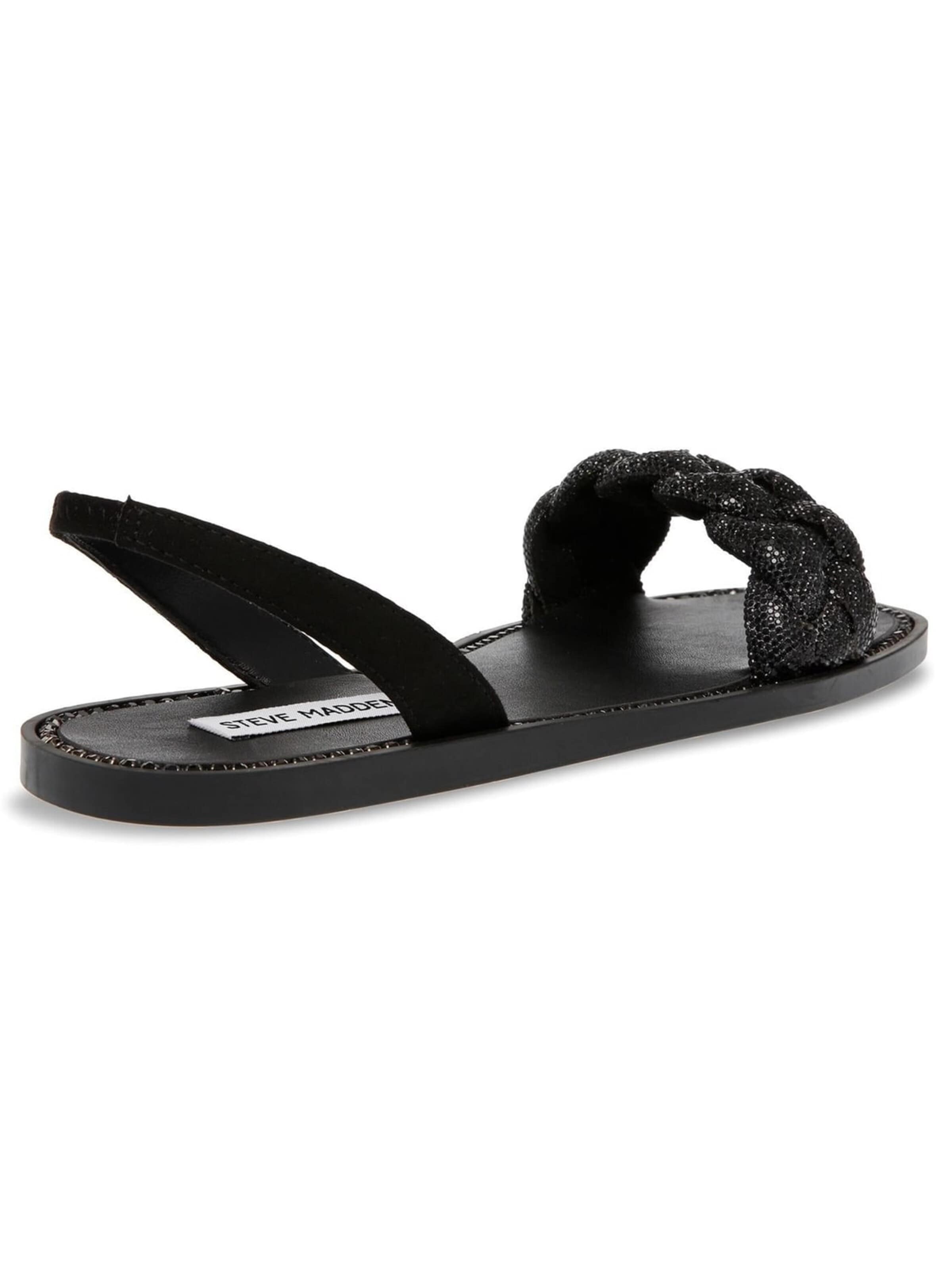 Sandales 'Noles Black Crystal Metallic Fabric w/Matchin Sandals' STEVE MADDEN en noir