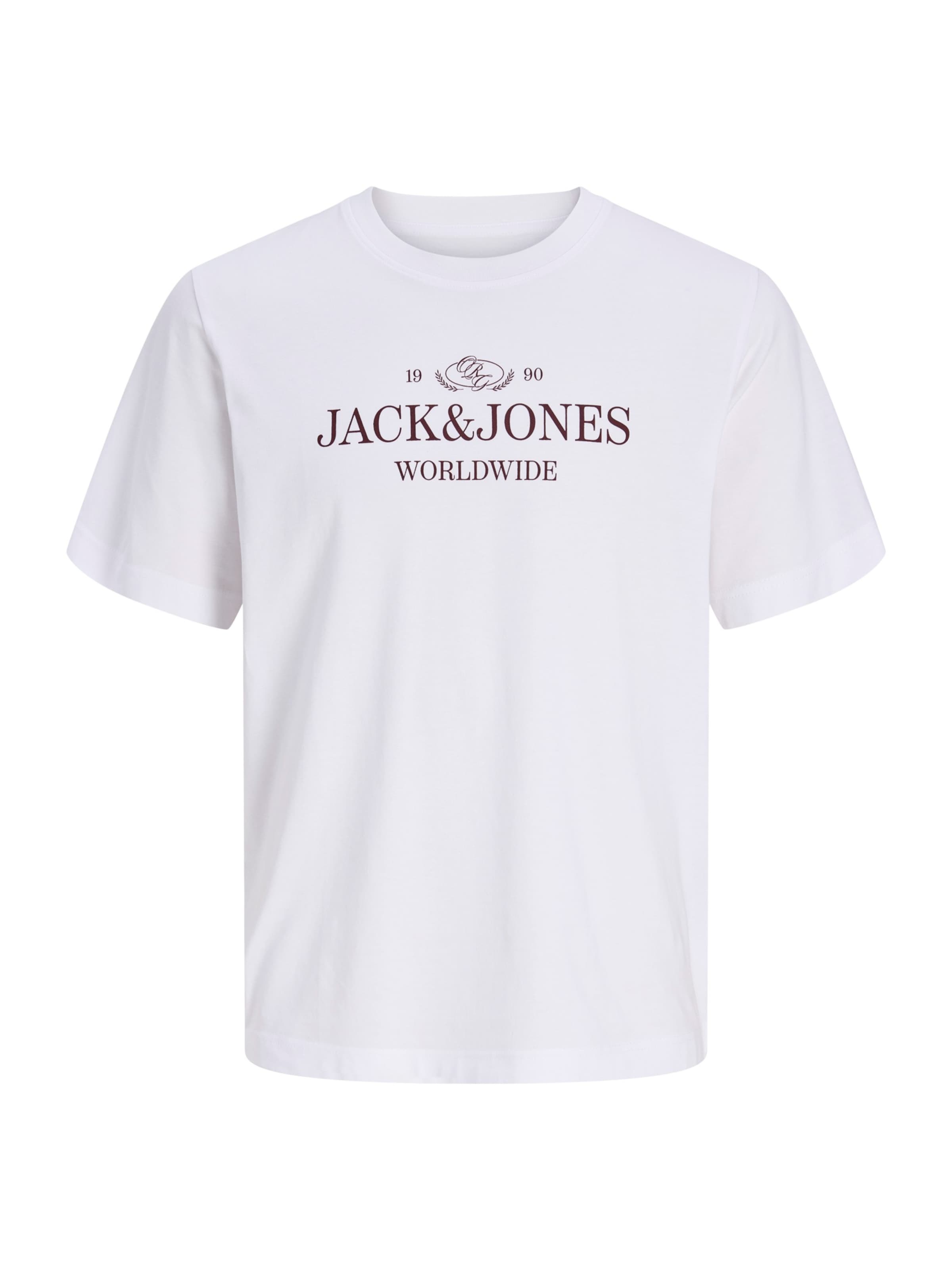Jack & Jones Junior - Camiseta 'JORFREDERIKSBERG' en blanco: frente
