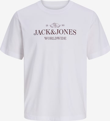 Jack & Jones Junior Футболка 'JORFREDERIKSBERG' в Белый: спереди