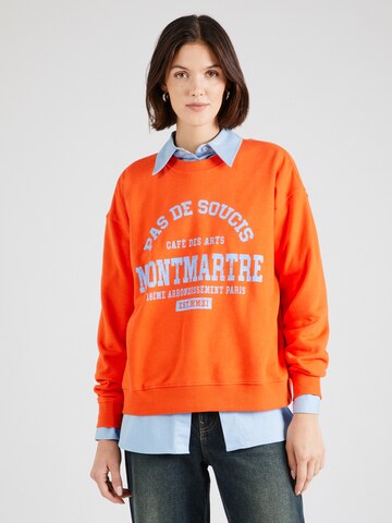 PIECES Sweatshirt 'PCMAUDE' in Rot: Vorderseite