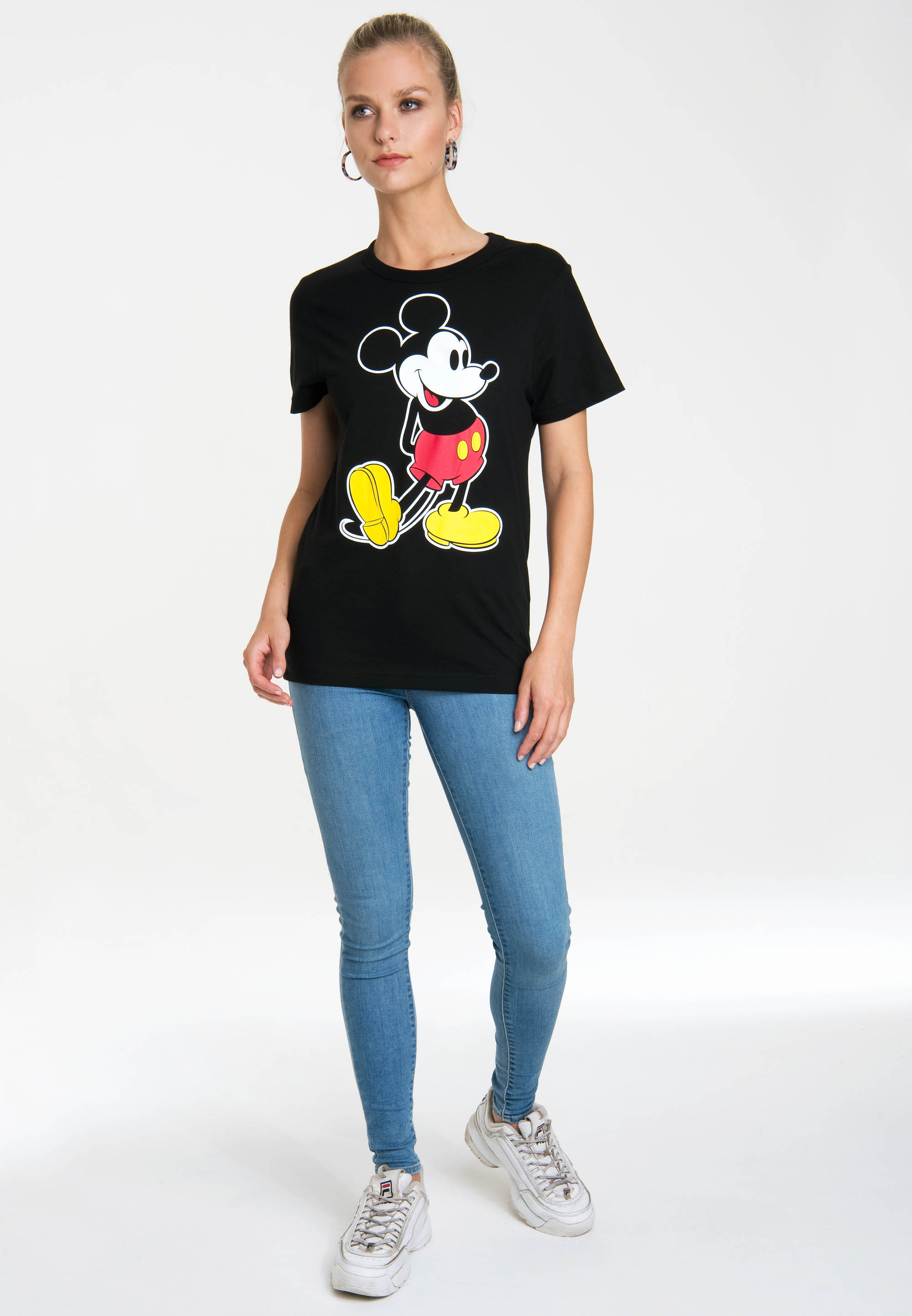 LOGOSHIRT T-Shirt Mickey Mouse – Classic in Schwarz 