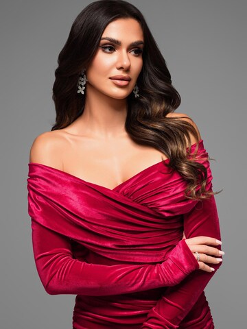 Ombre Evening dress in Red