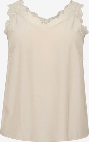 KAFFE CURVE - Blusa 'jakobine' en beige: frente