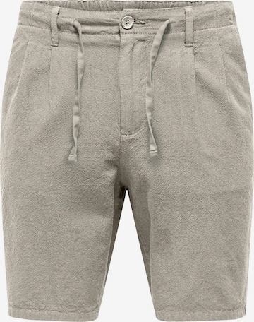 Only & Sons Shorts 'Largo' in Grau: Vorderseite
