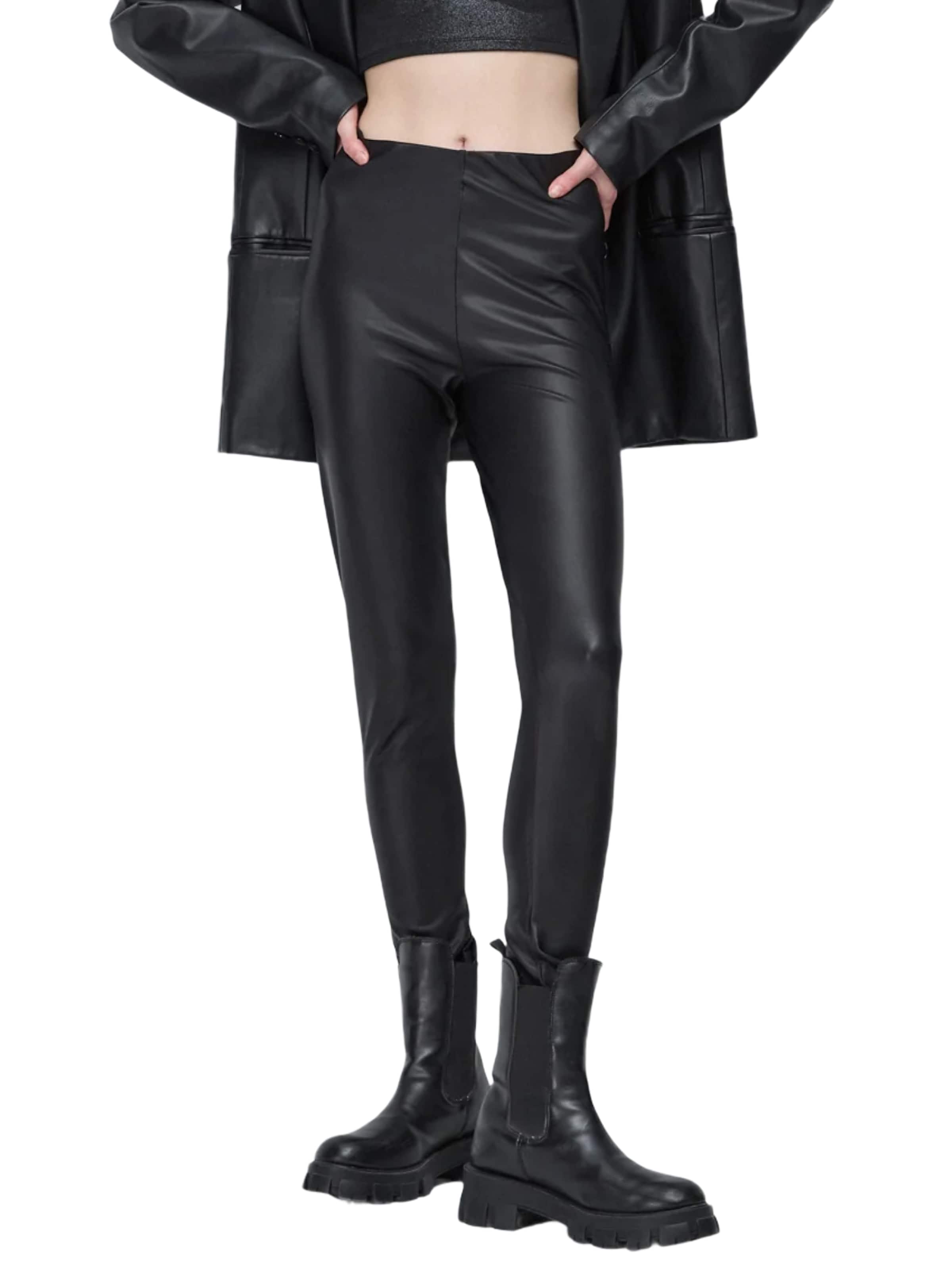 No Matter What Skinny Leggings in Zwart: voorkant