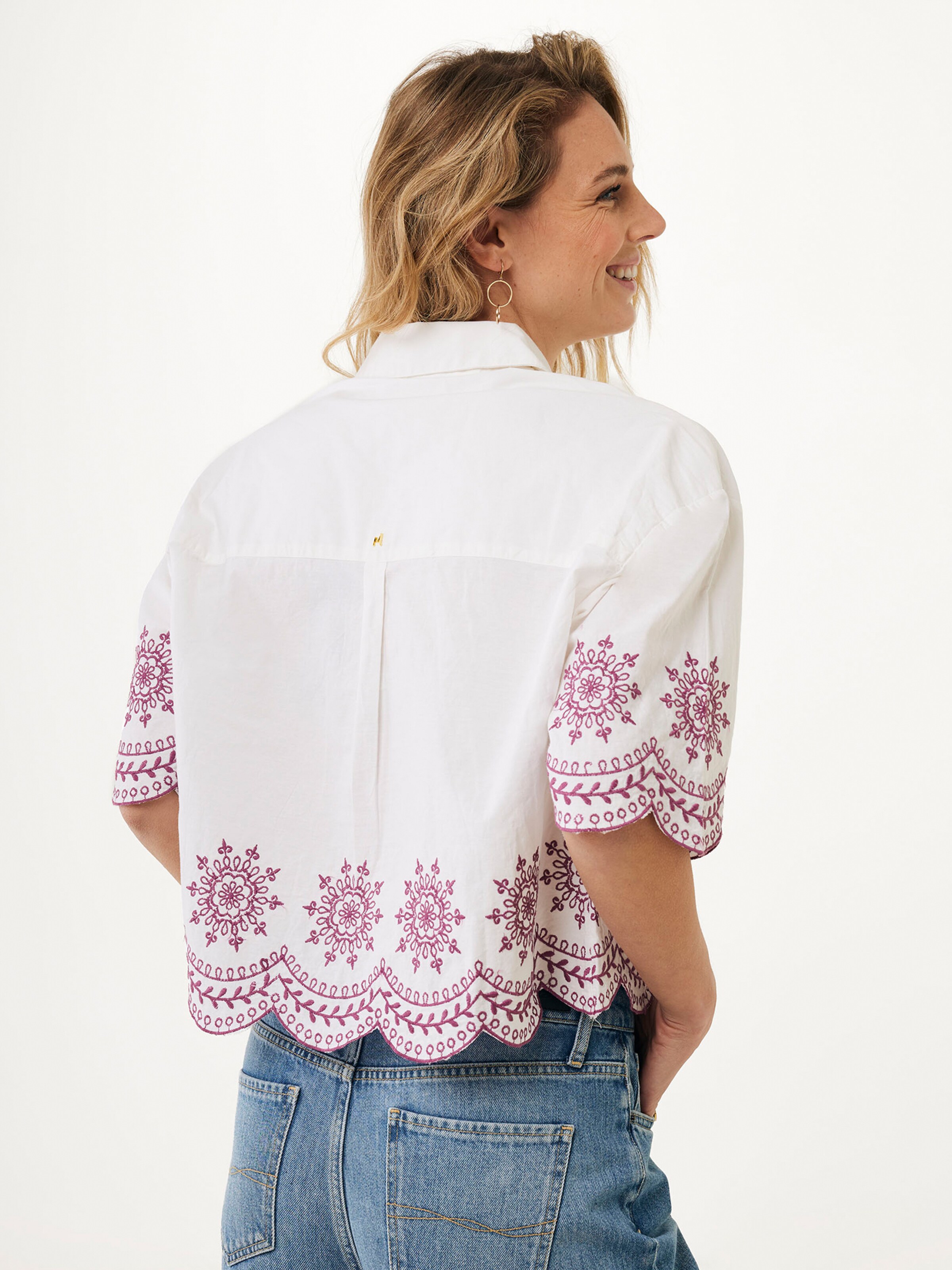 MEXX MEXX Abgeschnittene Stickerei in Weiß