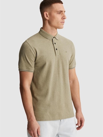 Maglietta 'Slim fit polo shirt with allover texture' di CAST IRON in verde