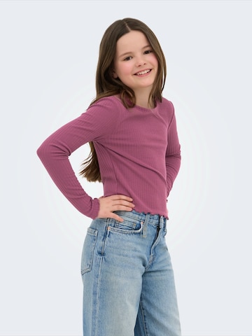 T-Shirt 'KOGNELLA' ONLY GIRLS en violet : devant