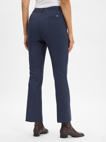 MOS MOSH Regular Bandplooibroek 'MMEllen Carie' in Blauw