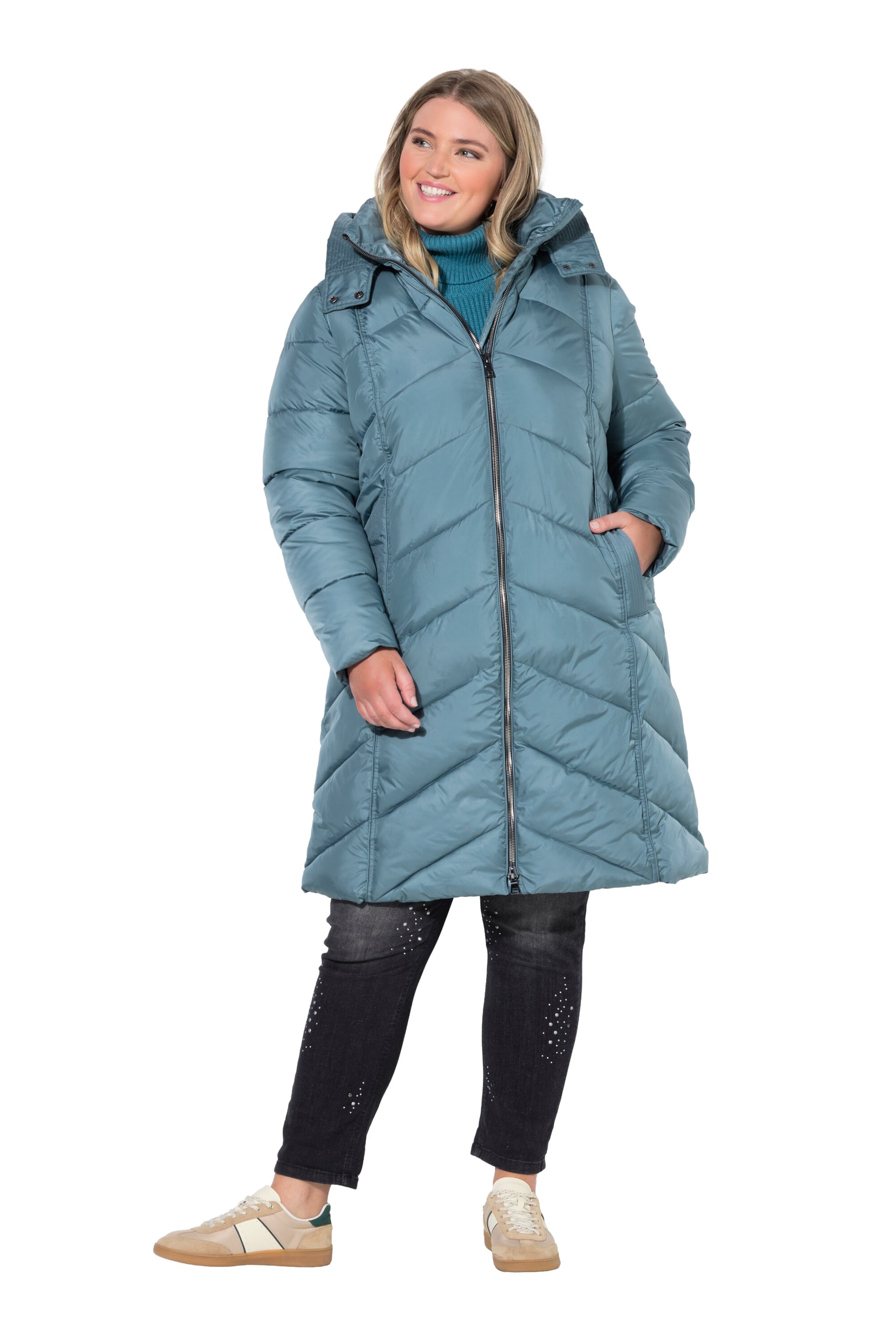 Ulla Popken Winter coat in Blue